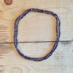 Purple Beaded Necklace